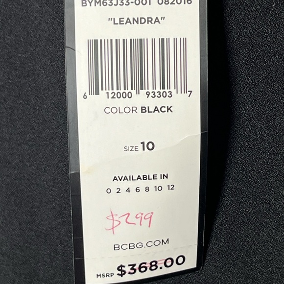 BCBGMaxAzria Leandra Black Lace Mini Dress Sz 10 - Picture 8 of 11